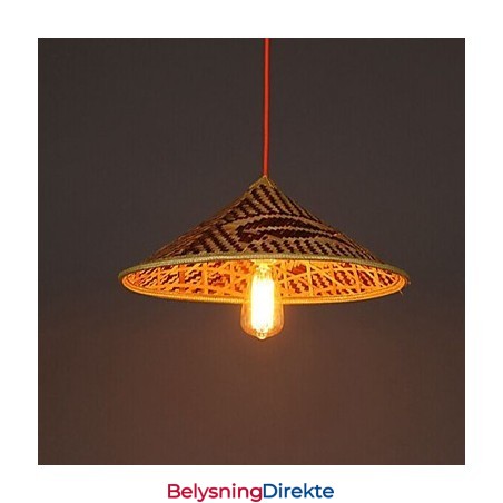 Bambus Hatt Lysekrone Lysekrone Lampe Fisk Folk Hatter