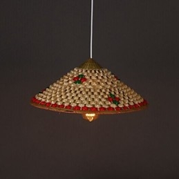 Kaffe Bambus Hatter Hatt Lysekrone Lampe