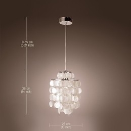 Moderne, Moderne Pendellampe I Ministil I Krom