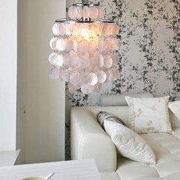 Moderne, Moderne Pendellampe I Ministil I Krom