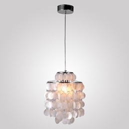 Moderne, Moderne Pendellampe I Ministil I Krom