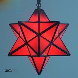 30 Cm Kunstnerisk Individualitet Kreativ Veranda Moderne Stjerner Droplight Lampe