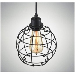 Edison Pendellampe Lysekrone Med Wirebur Hengende Taklampeskjerm