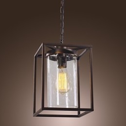 Tradisjonell Klassisk Vintage Lanterne I Ministil, Galvanisert Pendellampe For Spisestue