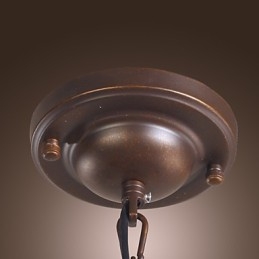 Tradisjonell Klassisk Vintage Lanterne I Ministil, Galvanisert Pendellampe For Spisestue