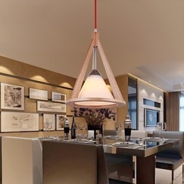 Designer-Stil Lysekrone I Tre Elegant Lysekrone I Moderne Stil