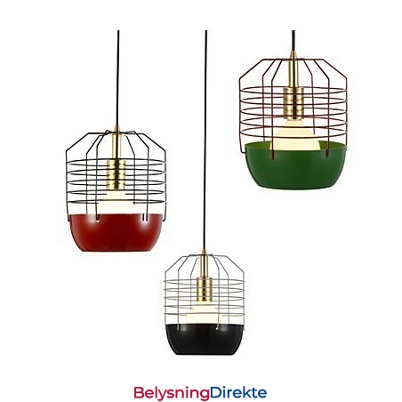 Mini Kunstnerisk Spindelvev-Anhengslampe Med 1 Lys, Moderne Enkelhetsfinish, Svart, Hvit, Grønn, Rød, Karbonstål