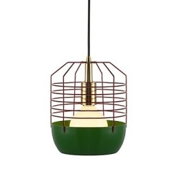Mini Kunstnerisk Spindelvev-Anhengslampe Med 1 Lys, Moderne Enkelhetsfinish, Svart, Hvit, Grønn, Rød, Karbonstål