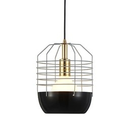 Mini Kunstnerisk Spindelvev-Anhengslampe Med 1 Lys, Moderne Enkelhetsfinish, Svart, Hvit, Grønn, Rød, Karbonstål