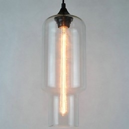 Moderne Glasspendellampe I Brunt Bobledesign