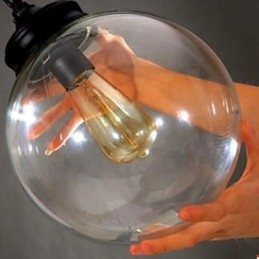 Ball Glass Lysekrone Kontraktert Husholdnings Droplight