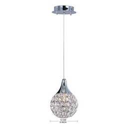 G9 Pendellampe Krystall Moderne Samtids Metall