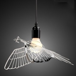 Kreativ Moderne Motedekorasjon Rustfritt Stål Fugl Fugl Droplight Lampe