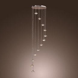 Moderne, Moderne Krystall, Mini-Stil, Krommetallpendellampe