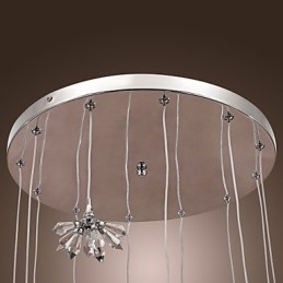 Moderne, Moderne Krystall, Mini-Stil, Krommetallpendellampe