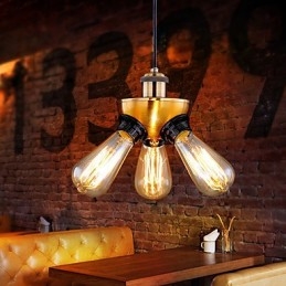 Amerikansk, Landlig Industriell Kobberlampe Med Tre Fot