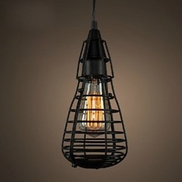 Amerikansk Industriell Kreativ Restaurering Av Gamle Metoder Smijernsburlampe Med Ett Hode