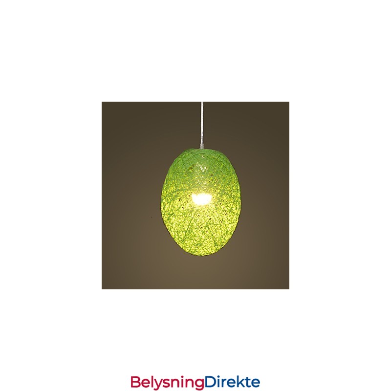 Moderne Landlig Cany Art Vevd Rotting Enkelthodet Droplight-Lampe