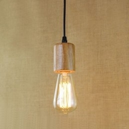 Pendellamper Tradisjonell Klassisk Vintage Retro Landlig Garasje Tre Bambus