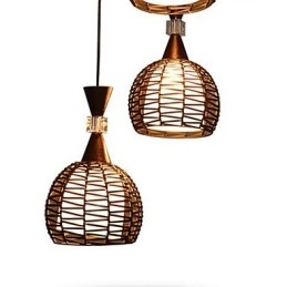 Landlig Cany Art Veving Klassisk Kontraktert Droplight Lampelys