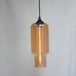 Moderne Glassanheng I Brunt Bobledesign