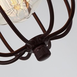 Vintage Mini-Stil Maleri Metall Pendellampe