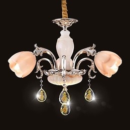 Moderne Samtids Annet Metall Lysekrone