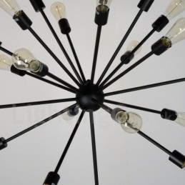 16 Lys Vintage Retro Sputnik Lysekrone