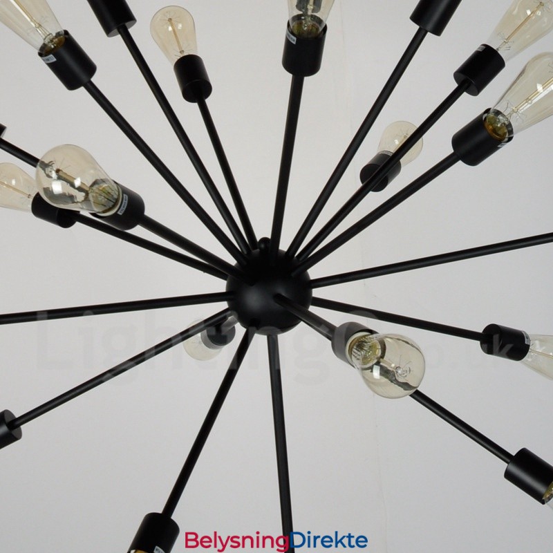 16 Lys Vintage Retro Sputnik Lysekrone