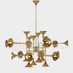 24 Lys Lysekrone Lampe Moderne Samtidsstil Lampe
