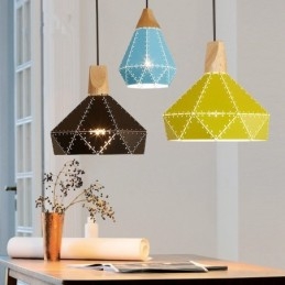 Tre 1 Lys Moderne Samtidskunst Metall Pendellampe