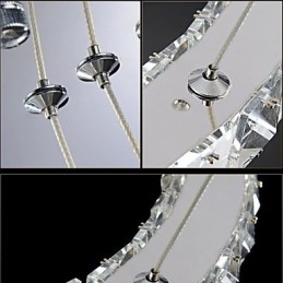 Krystalllysekronelys Moderne Belysning Tre Ringer D305070 K9 Store Krystalltaklamper