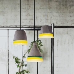 1 Lys Vintage Betong Pendellampe