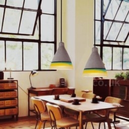1 Lys Vintage Betong Pendellampe