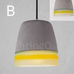 1 Lys Vintage Betong Pendellampe