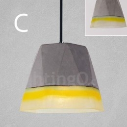1 Lys Vintage Betong Pendellampe