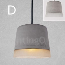 1 Lys Vintage Betong Pendellampe
