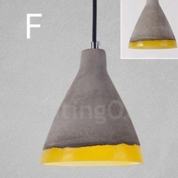 1 Lys Vintage Betong Pendellampe