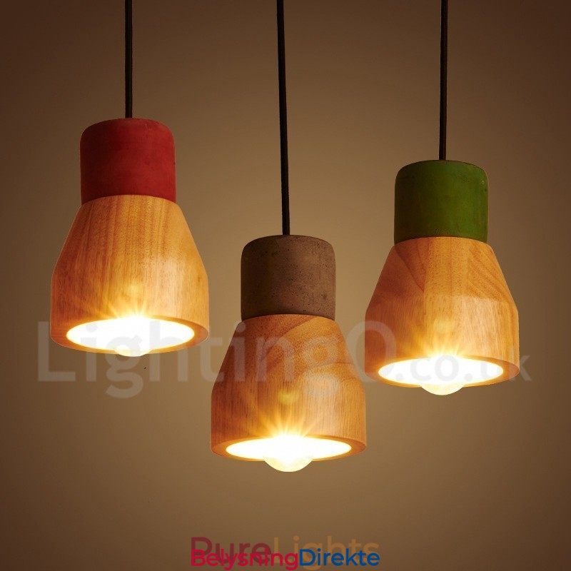 Vintage Trebetong Pendellampe