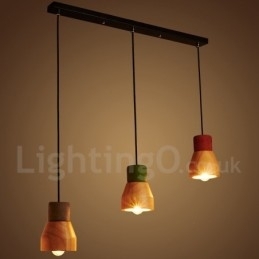 Vintage Trebetong Pendellampe