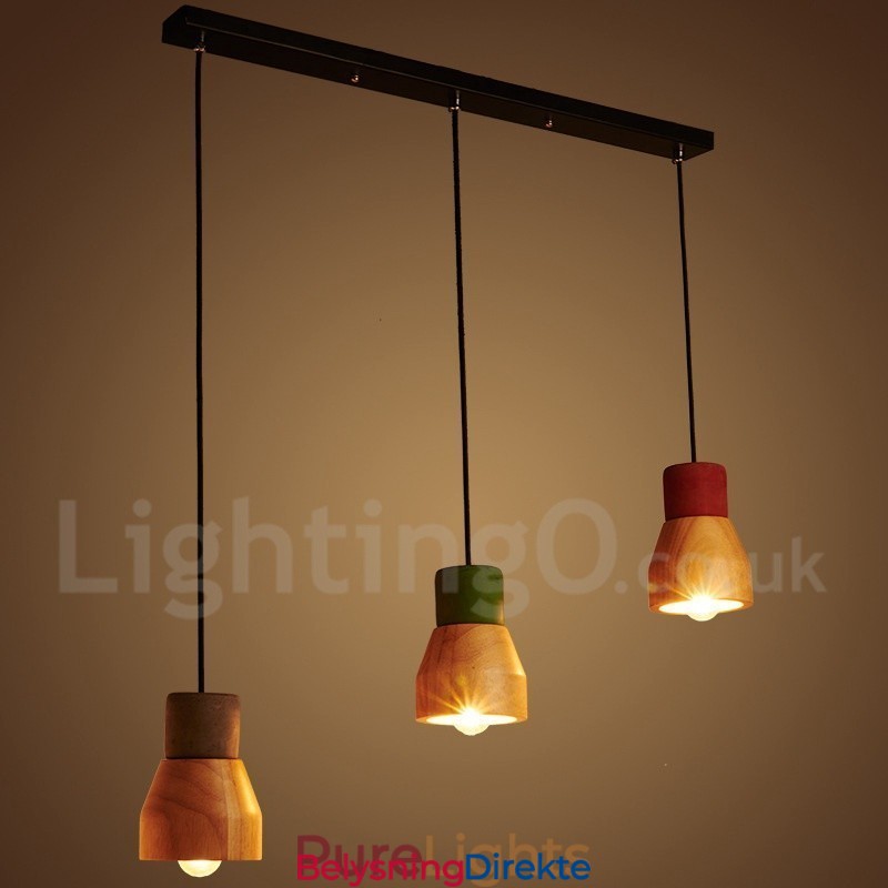 Vintage Trebetong Pendellampe