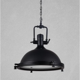Svart Vintage Metall Pendellampe