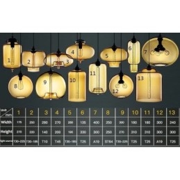 Moderne Samtidsstil Flerfarget 1 Lys Glass Pendellampe