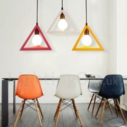Moderne Samtidsstil Flerfarget Metall 1 Lys Pendellampe