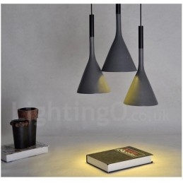 1 Lys Vintage Betong Pendellampe