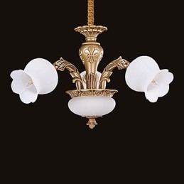 Moderne Samtids Annet Metall Lysekrone