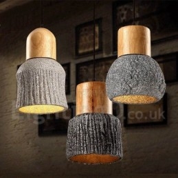 Retro Vintage Trebetong Pendellampe