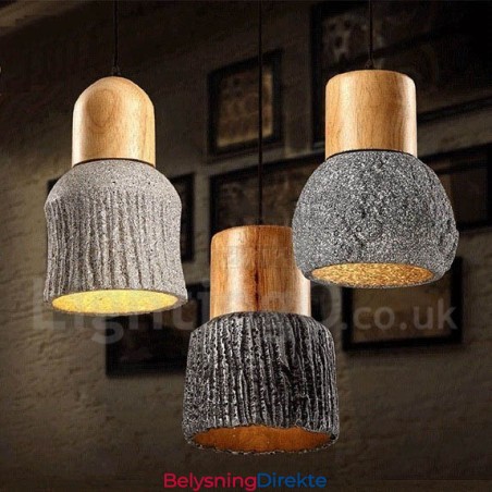 Retro Vintage Trebetong Pendellampe
