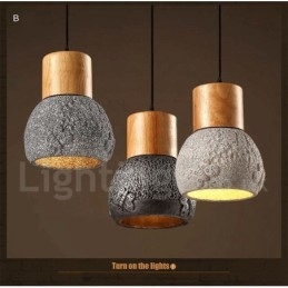 Retro Vintage Trebetong Pendellampe