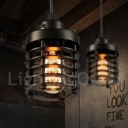 1 Lys Retro Vintage Kobber Pendellampe